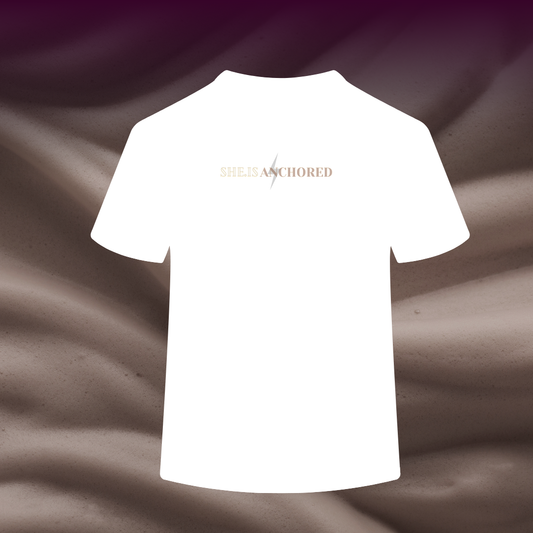 SHE IS ANCHORED Oversized Tee (White Edition)